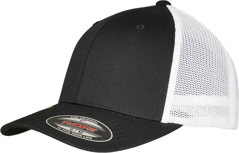 Flexfit 6511RM 6 panelová Trucker kšiltovka "Recycled" 55.11RM black/white
