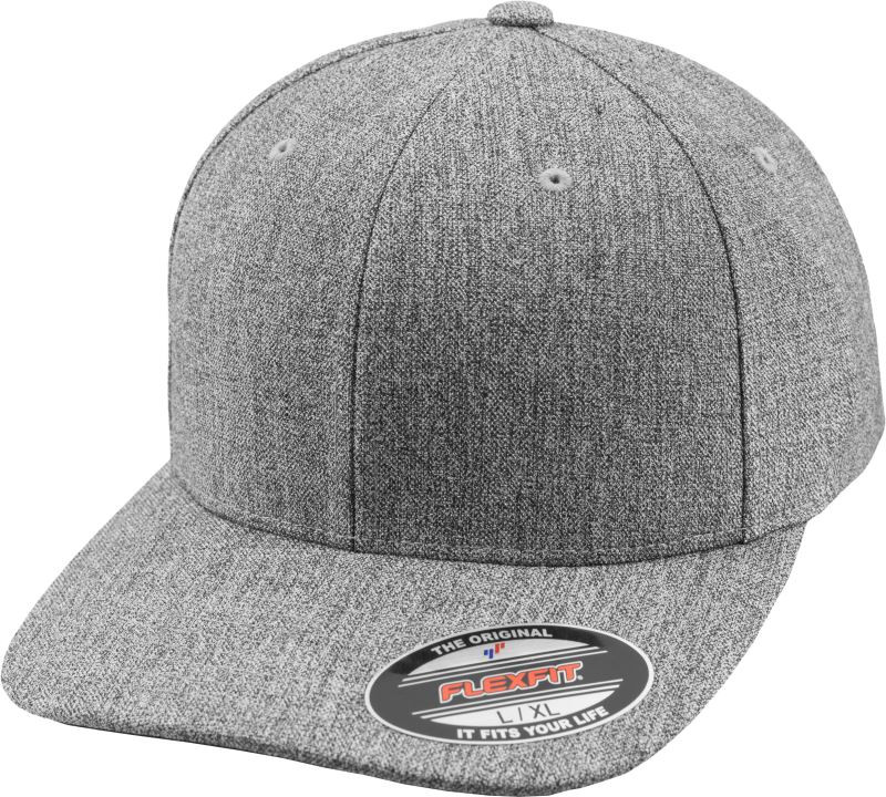 Flexfit 6277M/6277HM/6277PS 6 panelová Flexfit kšiltovka 55.277M heather grey - Dámské oblečení doplňky klobouky a&nbsp;kšiltovky