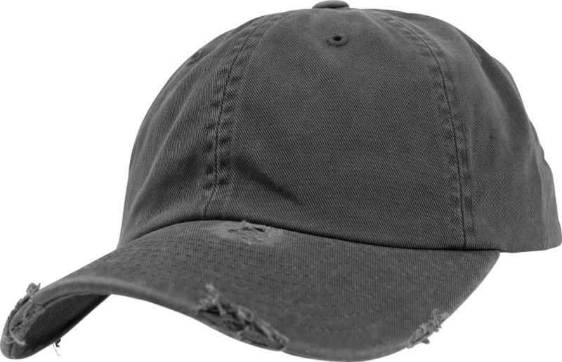 Flexfit 6245DC 6 panelová kšiltovka "Destroyed" 55.45DC dark grey