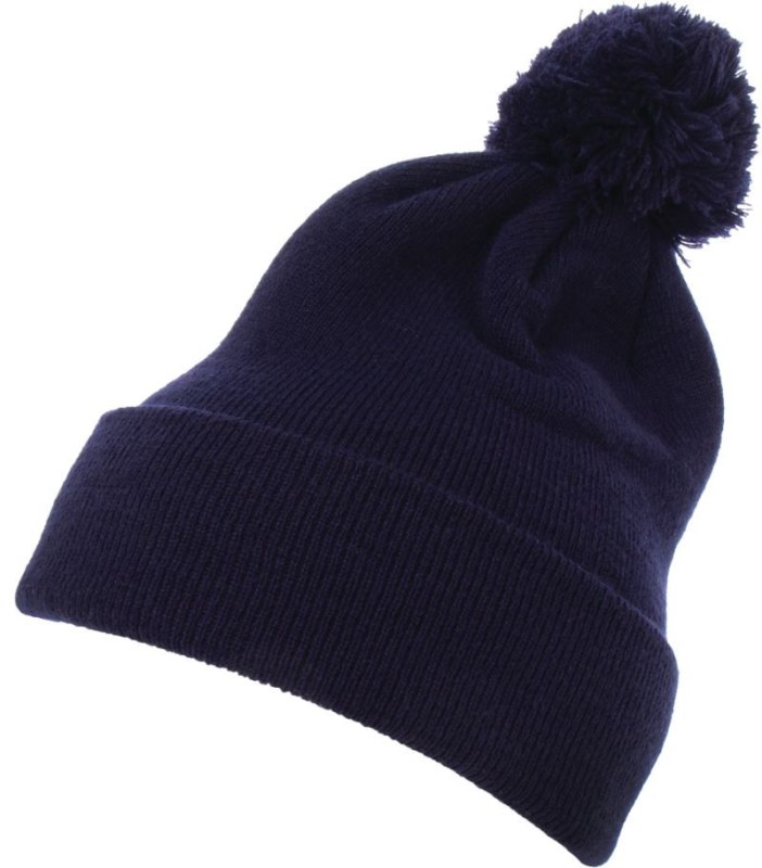 Flexfit 1501P Pletená čepice s bambulí 55.501P navy