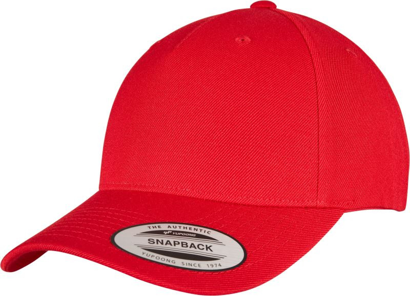 Flexfit 5789M 5 panelová Snapback kšiltovka 55.5789 red