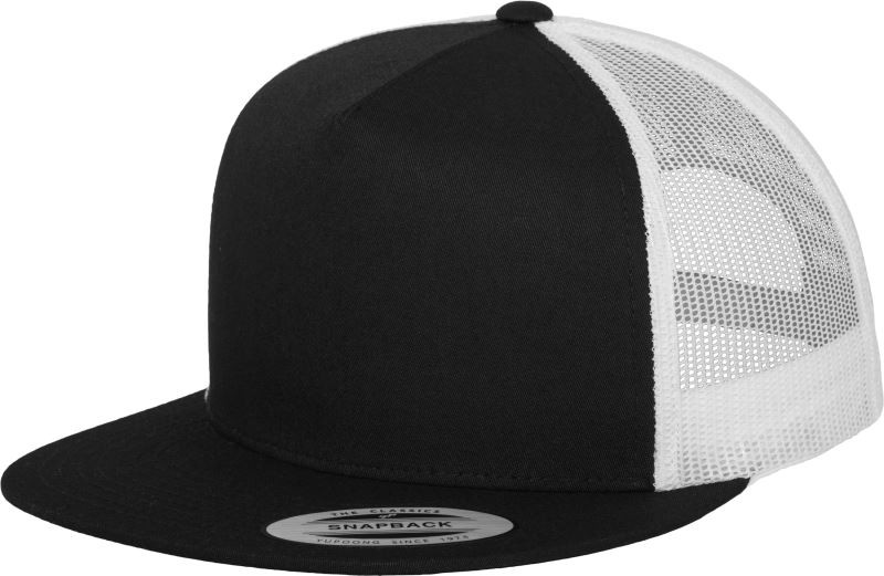 Flexfit 6006 5 panelová Trucker kšiltovka 55.6006 black/black/white