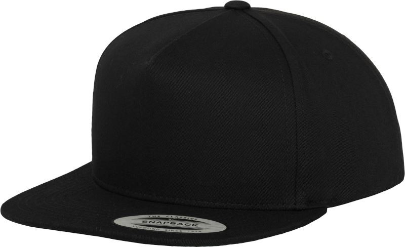 Flexfit 6007/6007T 5 panelová Snapback kšiltovka 55.6007 black/black
