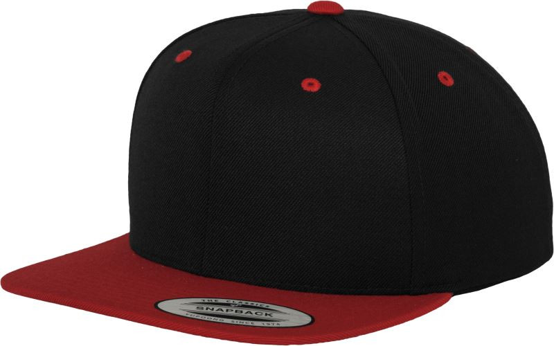 Flexfit 6089M 6 panelová Snapback kšiltovka 55.6089 black/red