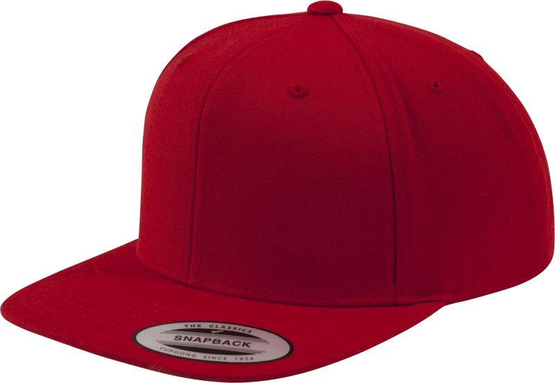 Flexfit 6089M 6 panelová Snapback kšiltovka 55.6089 red/red