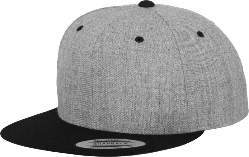 Flexfit 6089M 6 panelová Snapback kšiltovka 55.6089 heather grey/black