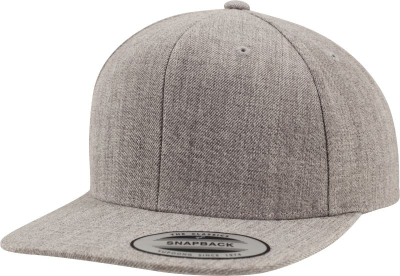 Flexfit 6089M 6 panelová Snapback kšiltovka 55.6089 heather grey/heather grey