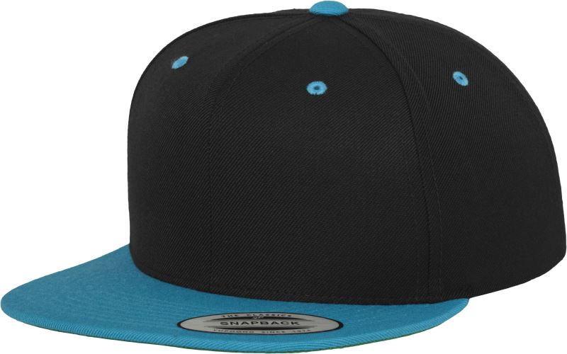 Flexfit 6089M 6 panelová Snapback kšiltovka 55.6089 black/teal