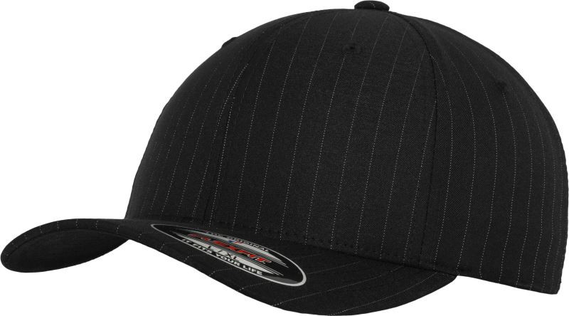 Flexfit 6195P 6 panelová kšiltovka "Pinstripe" 55.6195 black/white