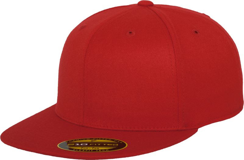 Flexfit 6210/6210T 6 panelová kšiltovka Premium 210 Fitted 55.6210 red