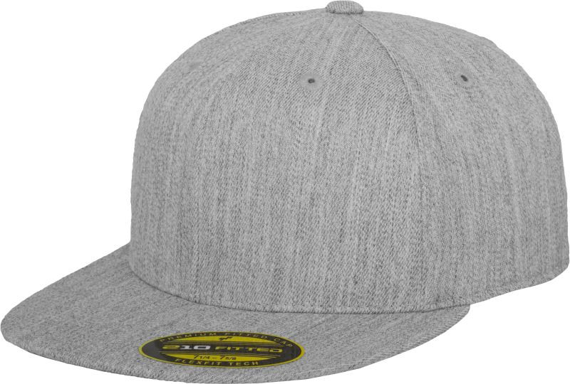 Flexfit 6210/6210T 6 panelová kšiltovka Premium 210 Fitted 55.6210 heather grey