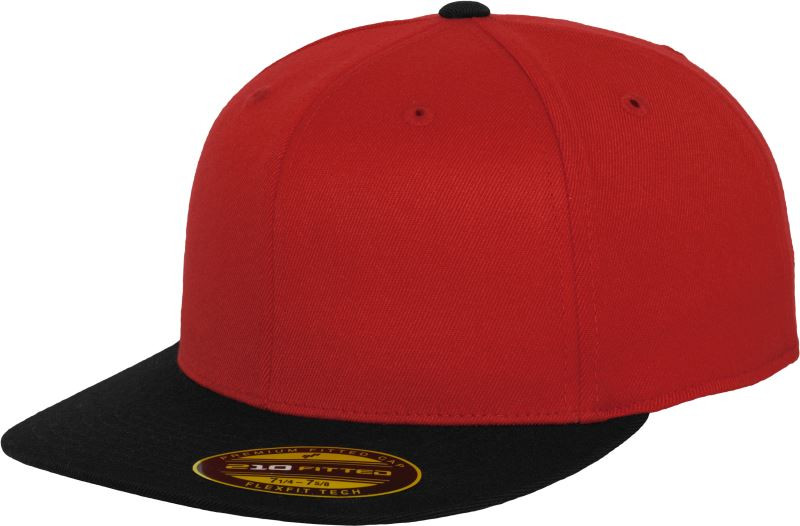 Flexfit 6210/6210T 6 panelová kšiltovka Premium 210 Fitted 55.6210 red/black