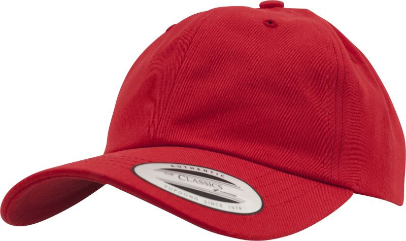 Flexfit 6245CM 6 panelová bavlněná keprová kšiltovka 55.6245 red