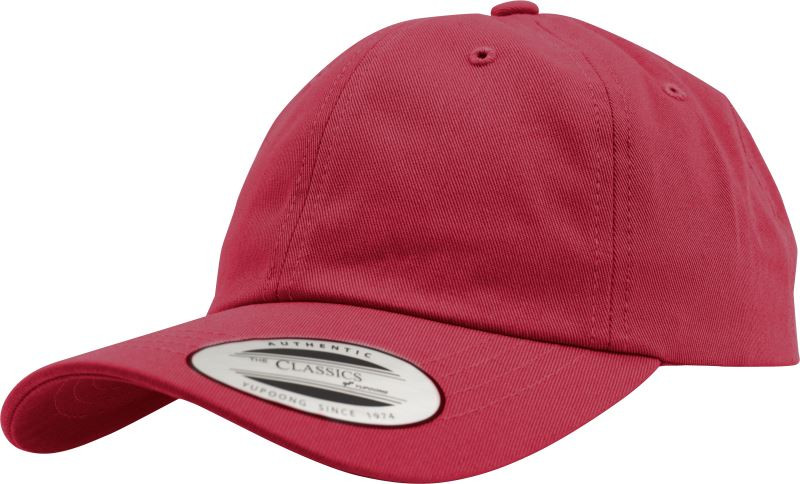 Flexfit 6245CM 6 panelová bavlněná keprová kšiltovka 55.6245 cranberry