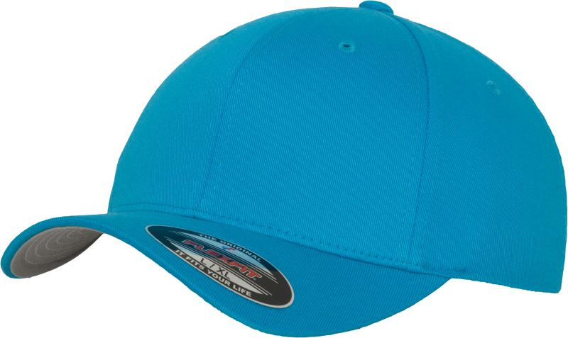 Flexfit 6277 6 Panelová kšiltovka Flexfit Wooly Combed 55.6277 hawaiian ocean - Dámské oblečení doplňky klobouky a&nbsp;kšiltovky