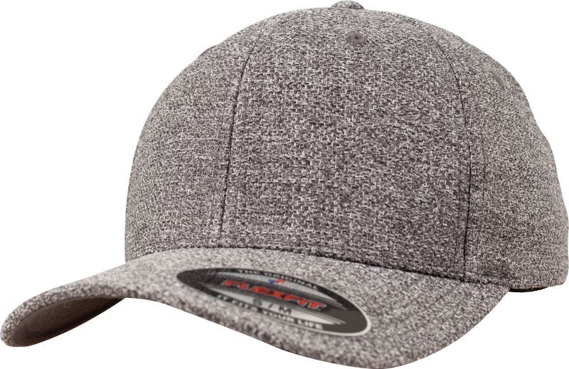 Flexfit 6355 6 panelová kšiltovka "Melange" 55.6355 dark heather grey