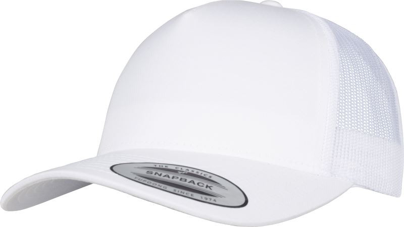 Flexfit 6506 5 panelová Retro Trucker kšiltovka 55.6506 white