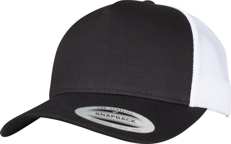 Flexfit 6506 5 panelová Retro Trucker kšiltovka 55.6506 black/white