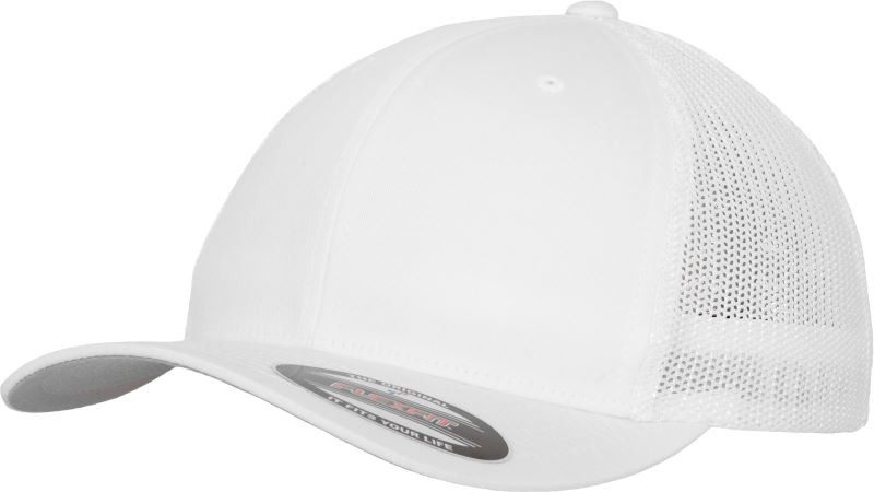 Flexfit 6511 6 panelová Trucker kšiltovka "Mesh" 55.6511 white