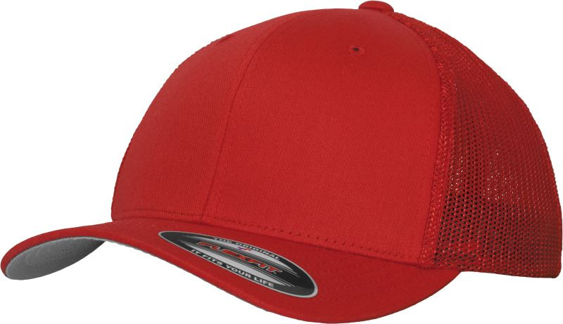 Flexfit 6511 6 panelová Trucker kšiltovka "Mesh" 55.6511 red