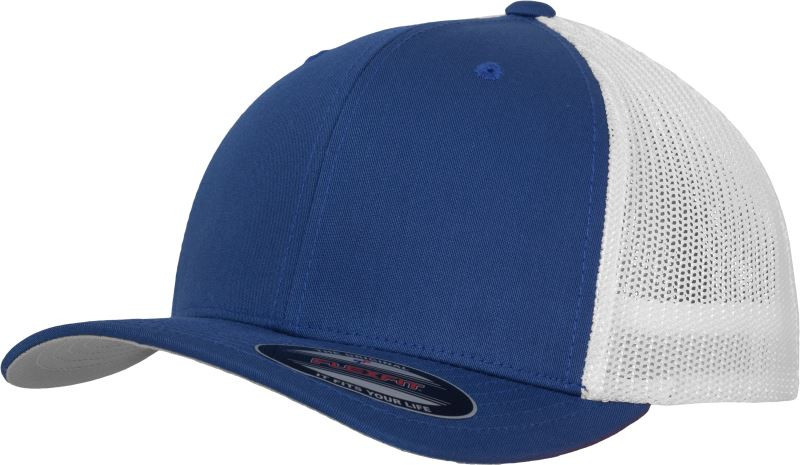 Flexfit 6511 6 panelová Trucker kšiltovka "Mesh" 55.6511 royal/white - Dámské oblečení doplňky klobouky a&nbsp;kšiltovky