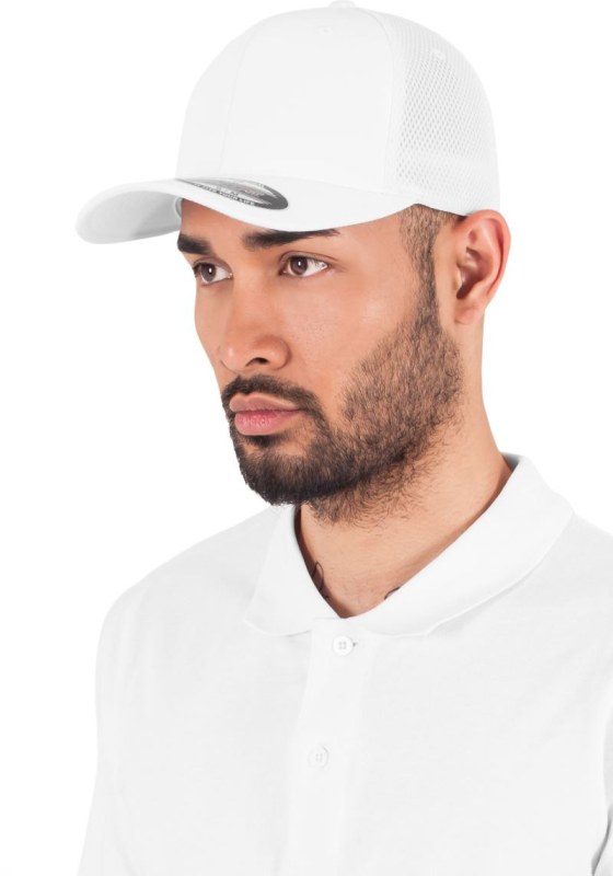 Flexfit 6533/6533T 6 panelová síťovaná kšiltovka 55.6533 white