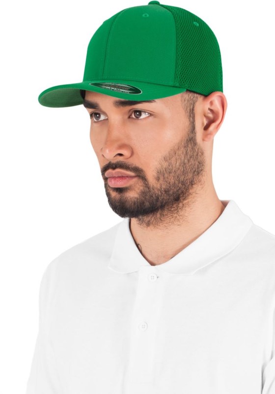 Flexfit 6533/6533T 6 panelová síťovaná kšiltovka 55.6533 green