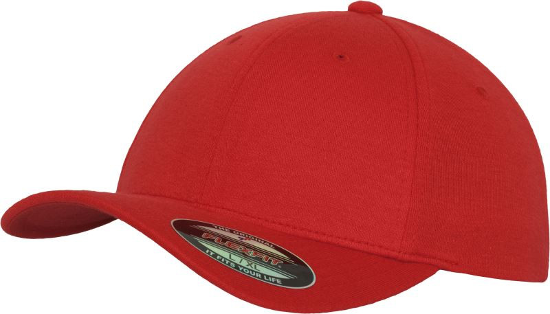 Flexfit 6778/6778T Kšiltovka Flexfit z&nbsp;dvojitého žerzeje 55.6778 red - Dámské oblečení doplňky klobouky a&nbsp;kšiltovky