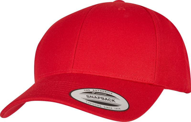Flexfit 6789 6 panelová Snapback kšiltovka 55.6789 red