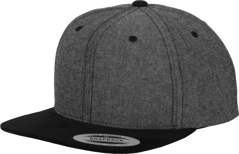 Flexfit 6089SU/6089CH 6 panelová Snapback kšiltovka "Suede" 55.689S black/black