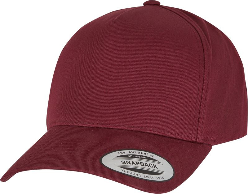 Flexfit 7707 5 panelová Snapback kšiltovka 55.7707 maroon