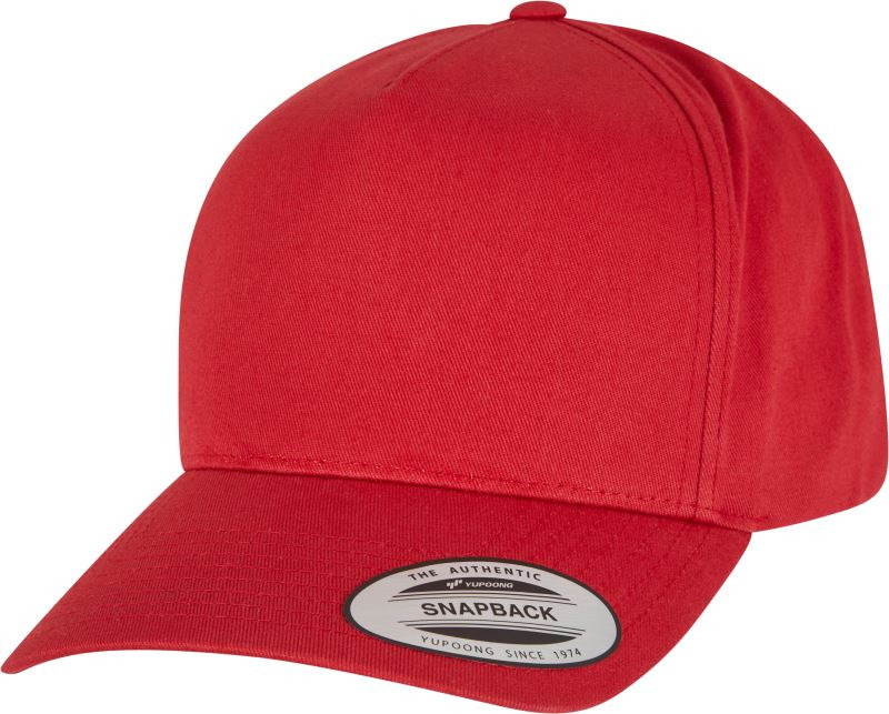 Flexfit 7707 5 panelová Snapback kšiltovka 55.7707 mars red