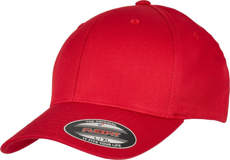 Flexfit 6277OC 6 panelová kšiltovka z&nbsp;bio bavlny 55.77OC red - Dámské oblečení doplňky klobouky a&nbsp;kšiltovky