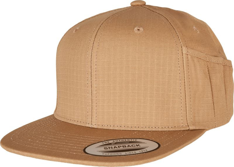 Flexfit 6089PS 6 panelová snapback kšiltovka s držák. na pero 55.89PS ocher