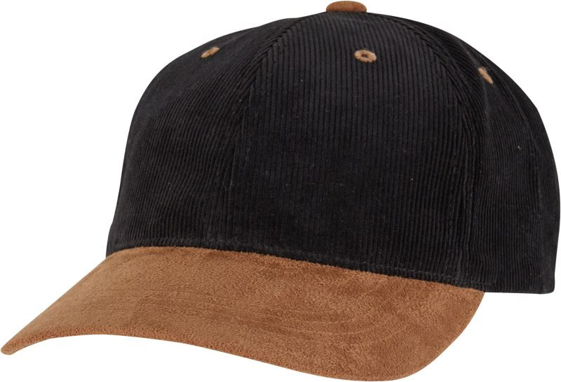 Flexfit 9279 6 panelová kšiltovka "Corduroy Suede" 55.9279 black/caramel