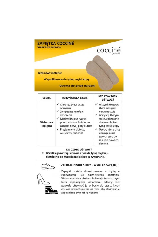 Coccine Velour Heel Protector