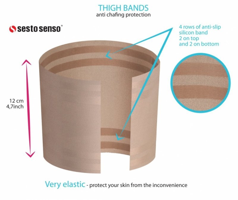 Pásky na stehna Thigh Bands hladké - Sesto Senso - Dámské oblečení doplňky pásky na stehna