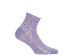 Dámské ponožky s lesklou přízí