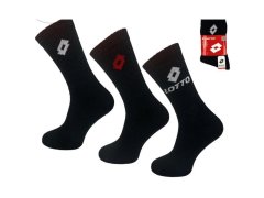 LOTTO froté ponožky černé 3 páry 069739