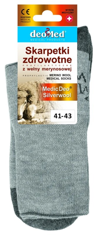 Zdravotní hrubší ponožky MEDIC DEO SILVERWOOL - DEOMED