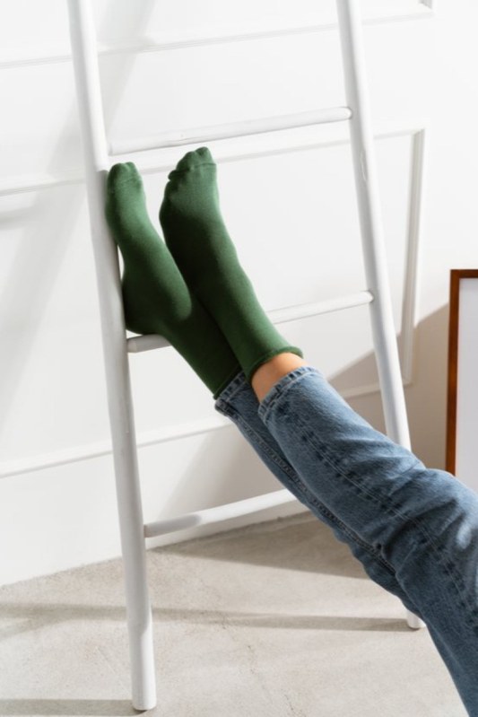 Ohrnuté dámské ponožky 110 - Dámské oblečení doplňky ponožky