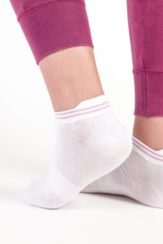 Dámské kotníkové ponožky s lurexem 091