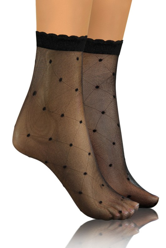 Vzorované ponožky 02 PIKOT - Dámské oblečení doplňky ponožky