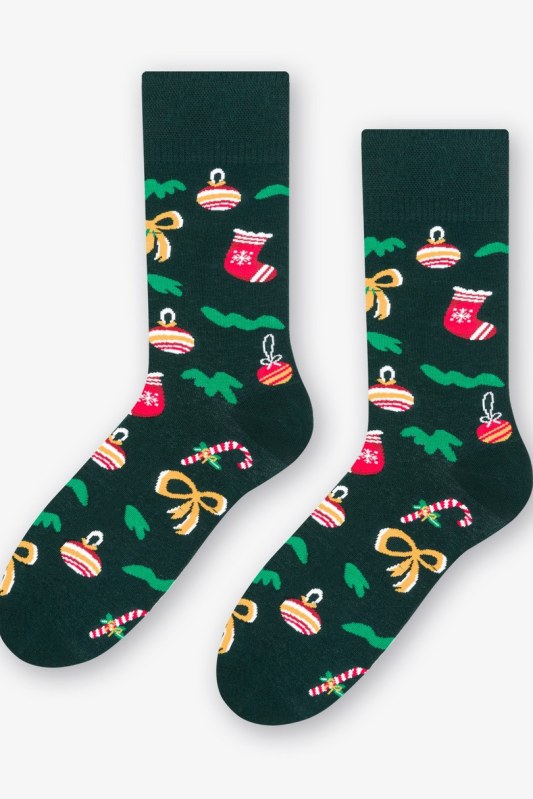 Dámské vzorované vánoční ponožky 078 - Dámské oblečení doplňky ponožky