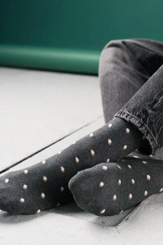 OBLEK PONOŽKY 056 VZOR NAFOUKLÝ. - Dámské oblečení doplňky ponožky