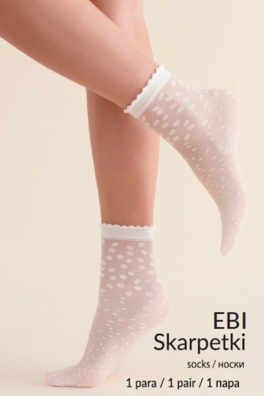Dámské vzorované ponožky EBI - Dámské oblečení doplňky ponožky