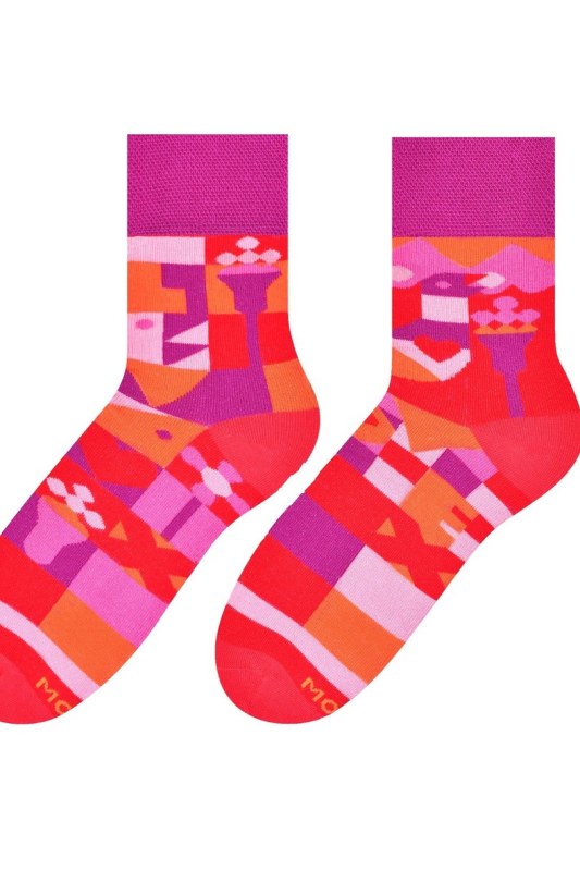 Asymetrické dámské ponožky 078 - výprodej - Dámské oblečení doplňky ponožky