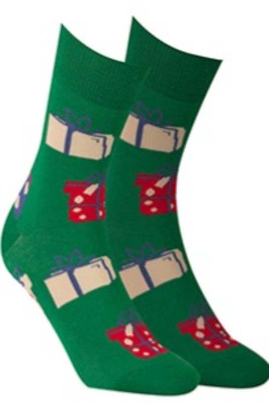 Vzorované sváteční ponožky - Dámské oblečení doplňky ponožky