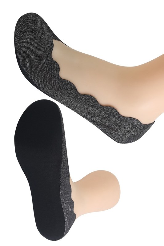 Dámské brokátové ponožky baleríny ST-52 - Dámské oblečení doplňky ponožky