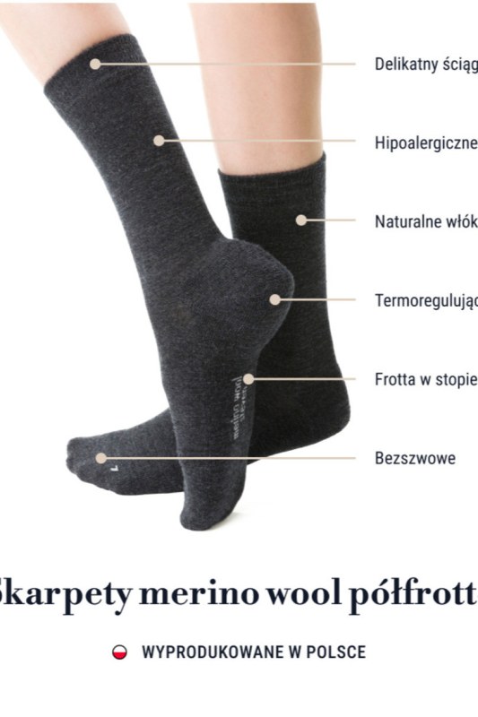 DÁMSKÉ POLOPONOŽKY Z MERINO VLNY 130